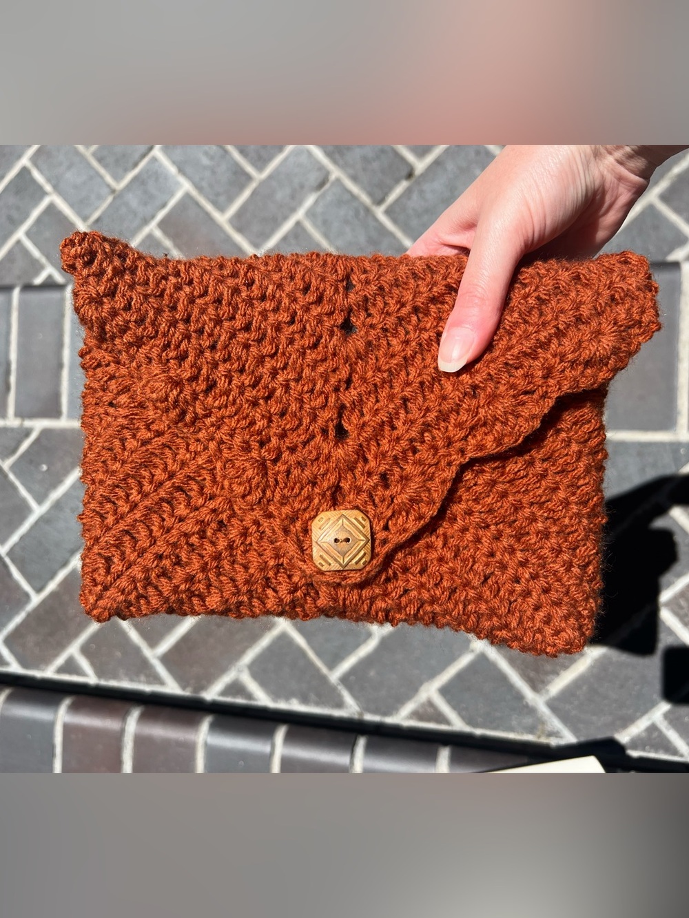 Hand Crocheted Custom Book Cover Book Sleeve for Traveling and Storage - Picture 7 of 16